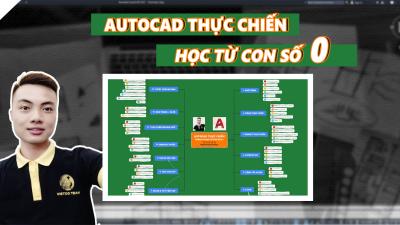 AUTOCAD thực chiến - Thành thạo từ con số 0 (Tặng 10GB dữ liệu AutoCAD) - NGUYỄN QUANG THUẬN
